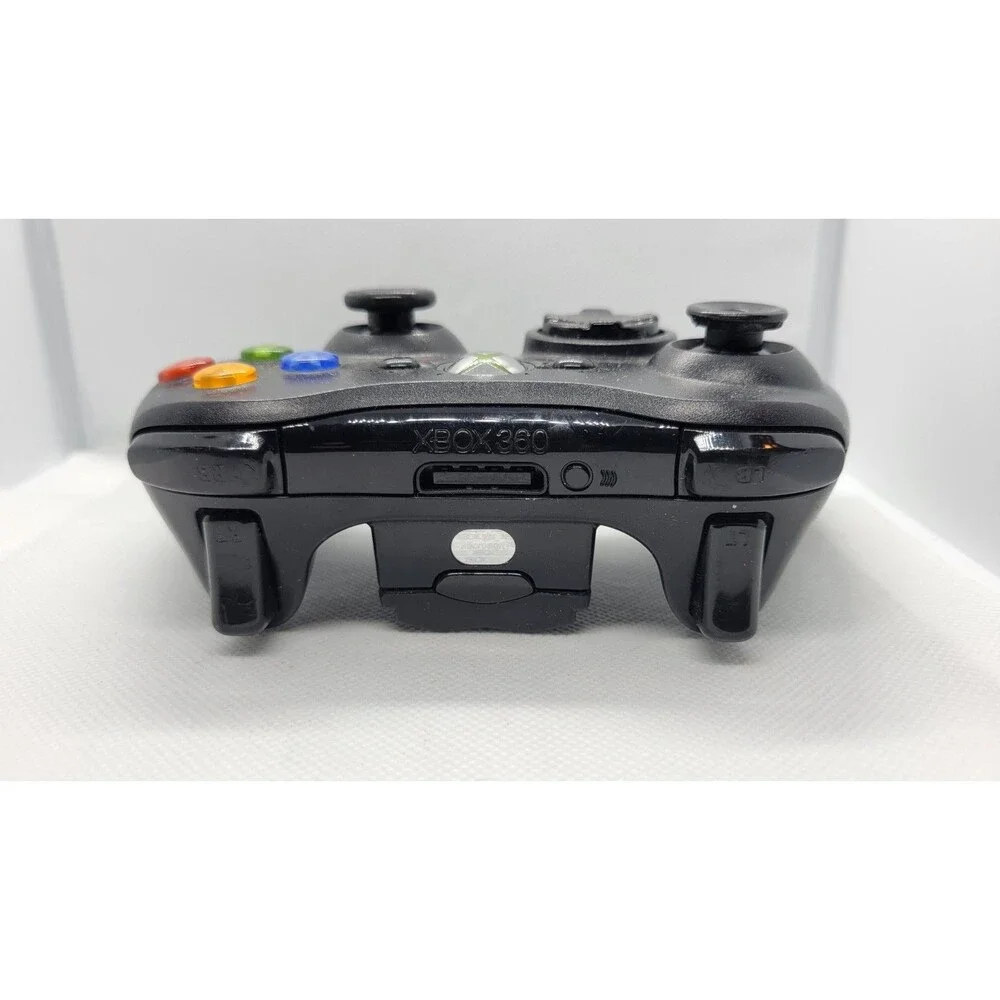 OEM Microsoft Xbox 360 Wireless Controller Black 1403 w/Rechargeable battery